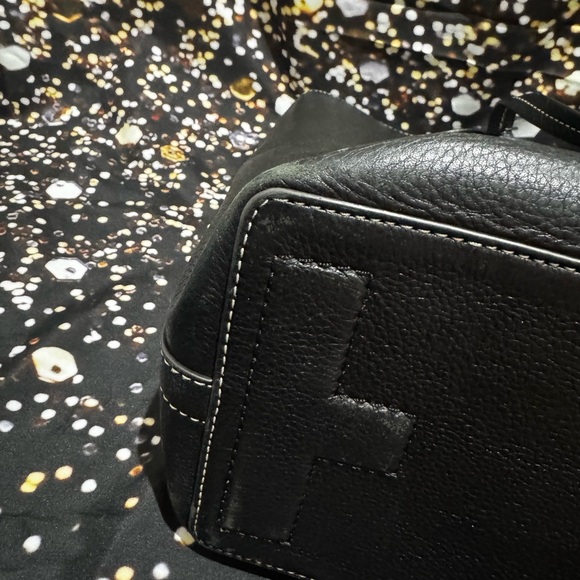 Tory Burch Perforated Leather Logo Tote Bag - Picture 11 of 17